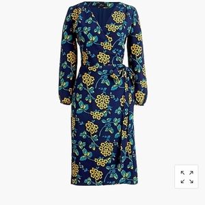 J. Crew floral wrap dress in 365 crepe Sz 6